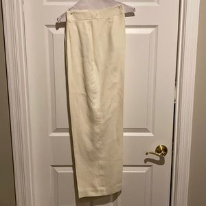 J. crew linen pants, women’s 6, cream
